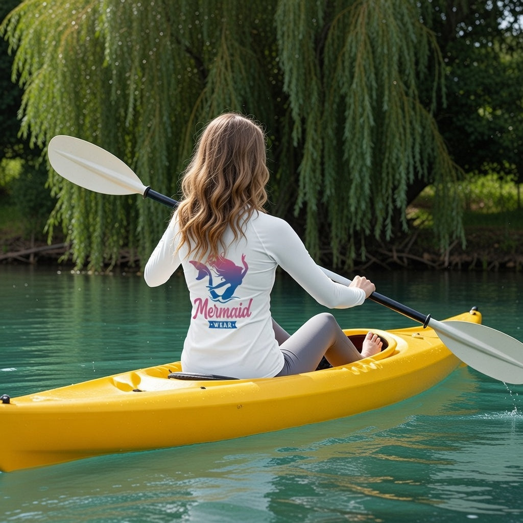 Original Mermaid Wear Back Logo Rash Guard