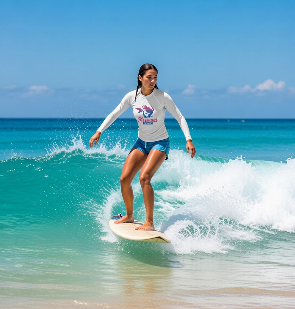 Original Mermaid Wear Front Logo Rash Guard