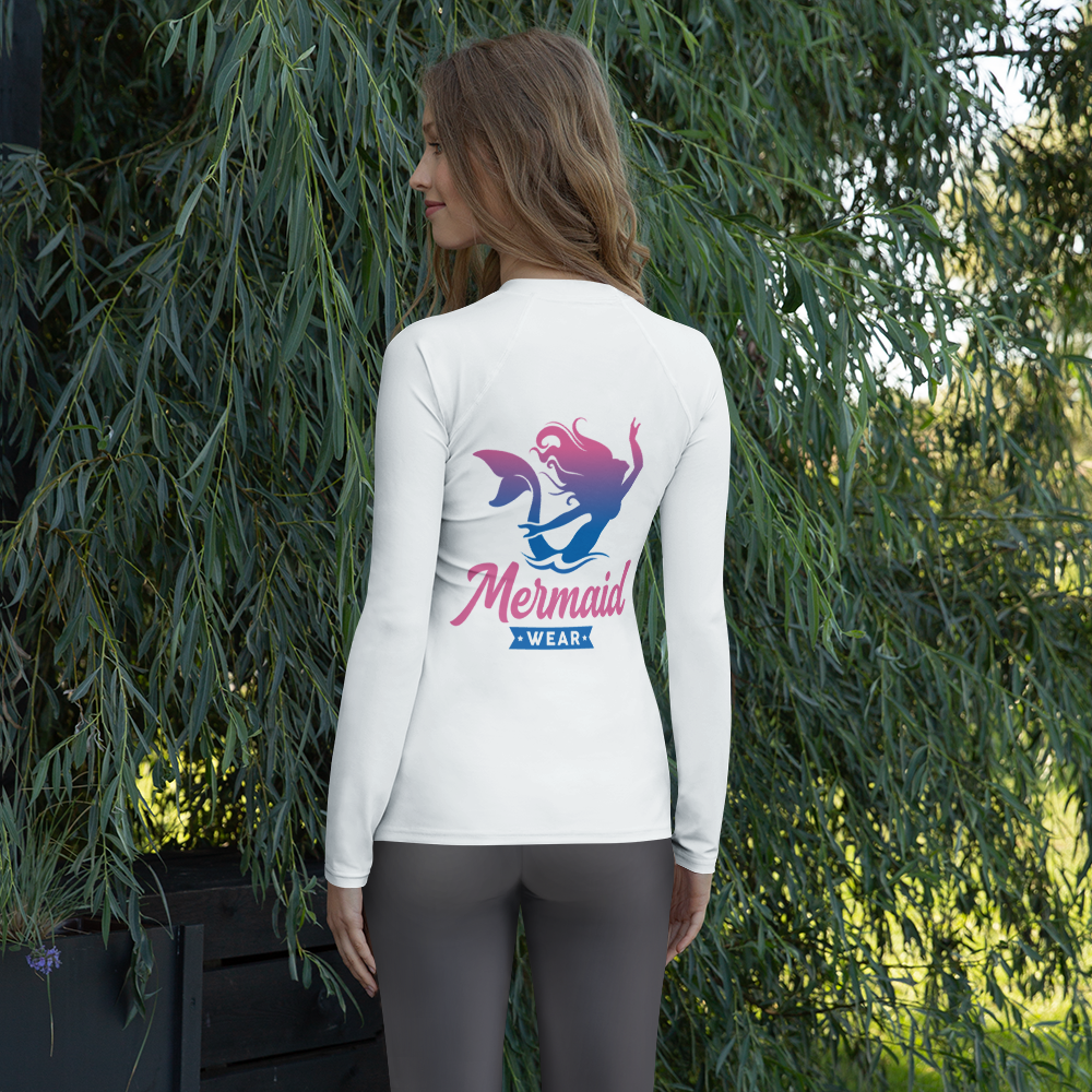 Original Mermaid Wear Back Logo Rash Guard